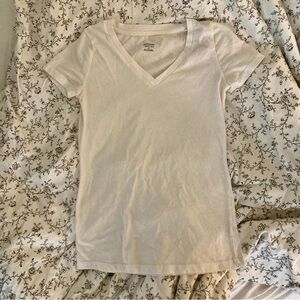 Mossimo White V-Neck T-Shirt